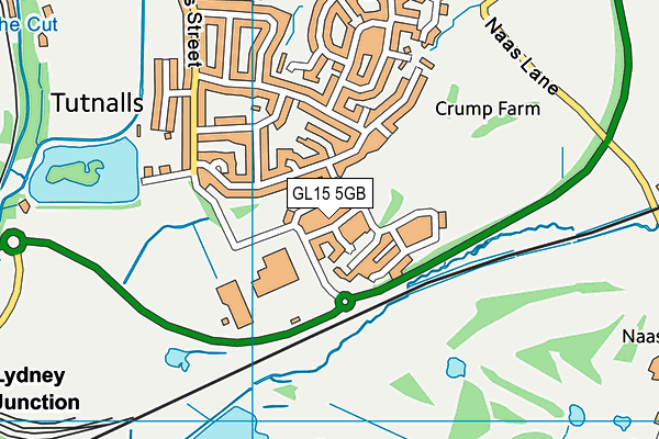 GL15 5GB map - OS VectorMap District (Ordnance Survey)