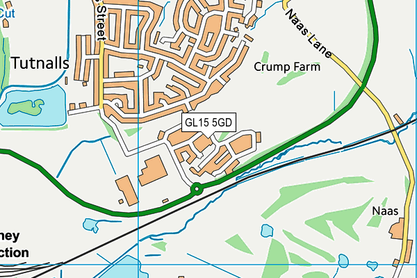 GL15 5GD map - OS VectorMap District (Ordnance Survey)