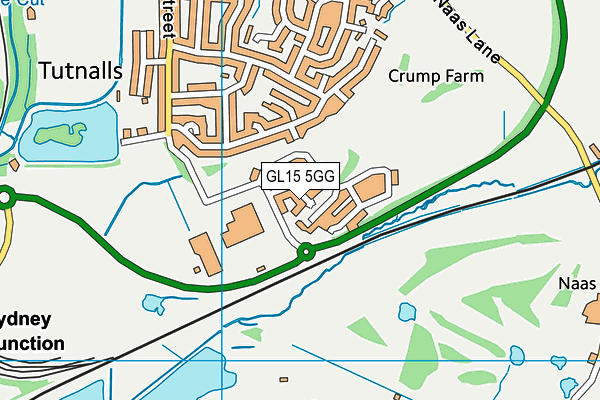 GL15 5GG map - OS VectorMap District (Ordnance Survey)