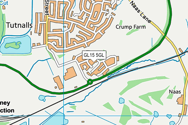 GL15 5GL map - OS VectorMap District (Ordnance Survey)