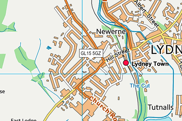 GL15 5GZ map - OS VectorMap District (Ordnance Survey)