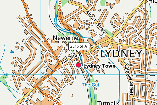 GL15 5HA map - OS VectorMap District (Ordnance Survey)