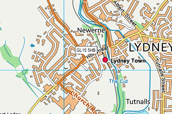 GL15 5HB map - OS VectorMap District (Ordnance Survey)
