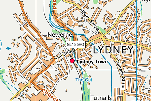 GL15 5HQ map - OS VectorMap District (Ordnance Survey)