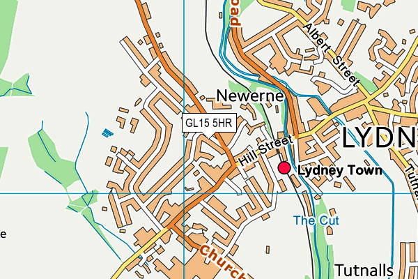 GL15 5HR map - OS VectorMap District (Ordnance Survey)