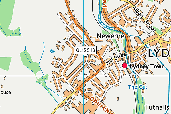 GL15 5HS map - OS VectorMap District (Ordnance Survey)