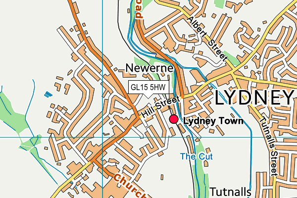 GL15 5HW map - OS VectorMap District (Ordnance Survey)