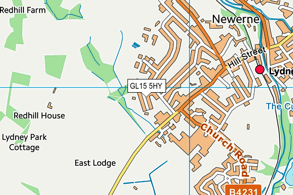 GL15 5HY map - OS VectorMap District (Ordnance Survey)