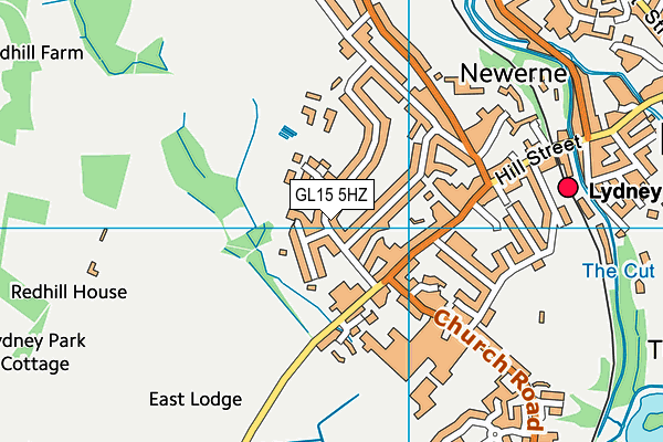 GL15 5HZ map - OS VectorMap District (Ordnance Survey)