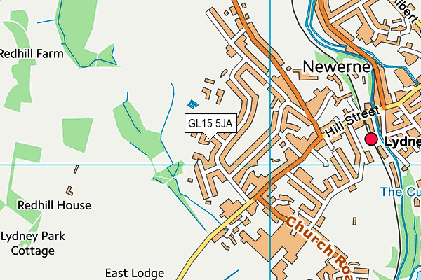 GL15 5JA map - OS VectorMap District (Ordnance Survey)