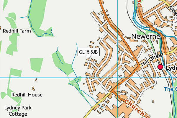 GL15 5JB map - OS VectorMap District (Ordnance Survey)