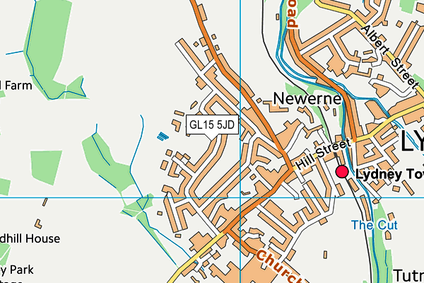 GL15 5JD map - OS VectorMap District (Ordnance Survey)