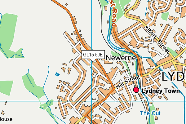 GL15 5JE map - OS VectorMap District (Ordnance Survey)