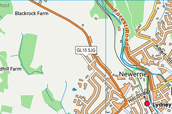 GL15 5JG map - OS VectorMap District (Ordnance Survey)