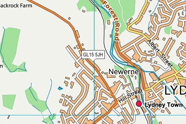 GL15 5JH map - OS VectorMap District (Ordnance Survey)