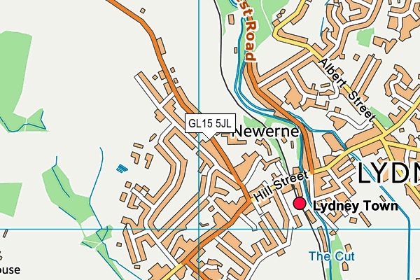 GL15 5JL map - OS VectorMap District (Ordnance Survey)