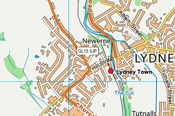 GL15 5JP map - OS VectorMap District (Ordnance Survey)