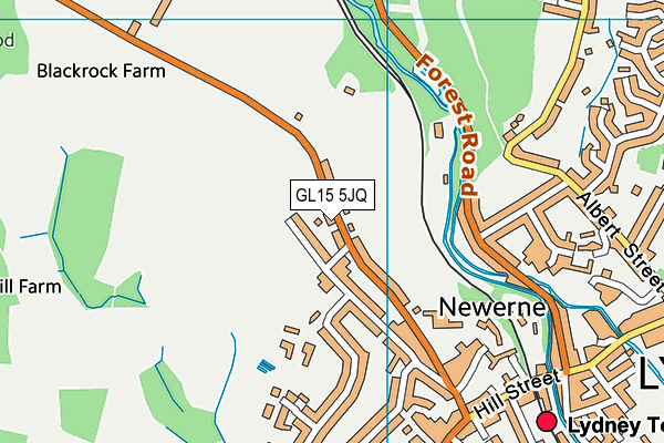 GL15 5JQ map - OS VectorMap District (Ordnance Survey)