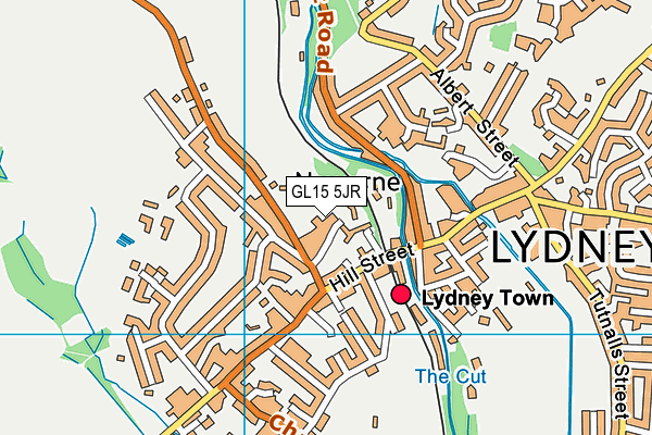 GL15 5JR map - OS VectorMap District (Ordnance Survey)