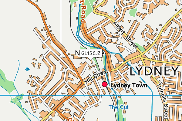 GL15 5JZ map - OS VectorMap District (Ordnance Survey)