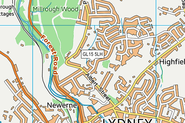 GL15 5LH map - OS VectorMap District (Ordnance Survey)