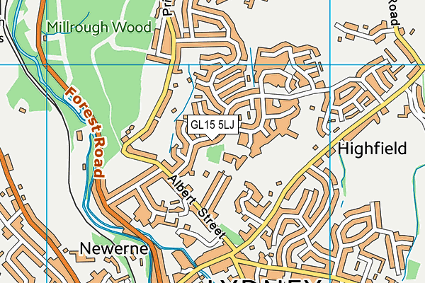 GL15 5LJ map - OS VectorMap District (Ordnance Survey)