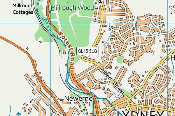 GL15 5LQ map - OS VectorMap District (Ordnance Survey)