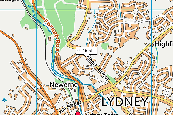 GL15 5LT map - OS VectorMap District (Ordnance Survey)