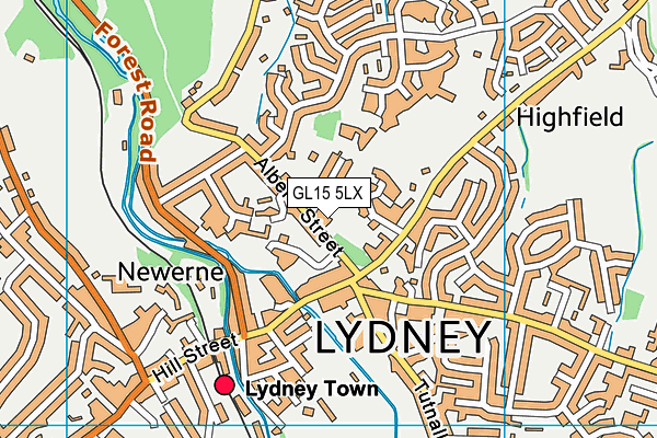 GL15 5LX map - OS VectorMap District (Ordnance Survey)