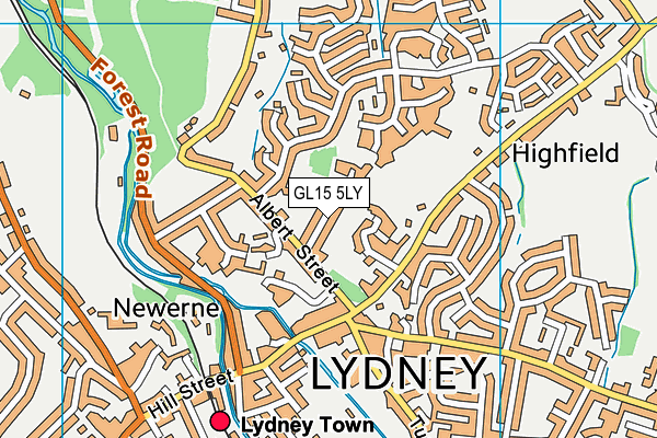 GL15 5LY map - OS VectorMap District (Ordnance Survey)