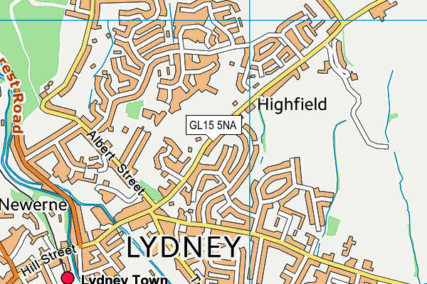 GL15 5NA map - OS VectorMap District (Ordnance Survey)