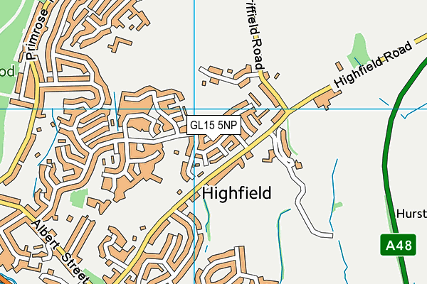 GL15 5NP map - OS VectorMap District (Ordnance Survey)