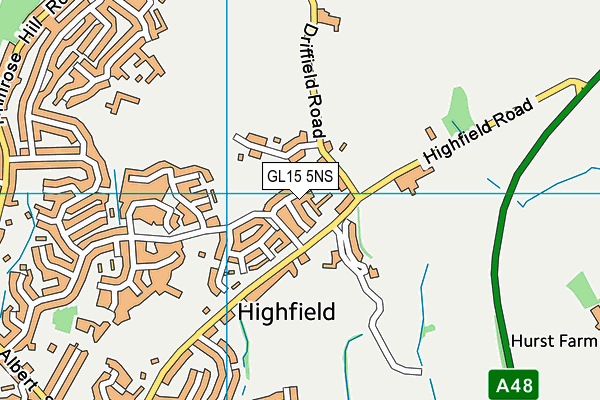 GL15 5NS map - OS VectorMap District (Ordnance Survey)