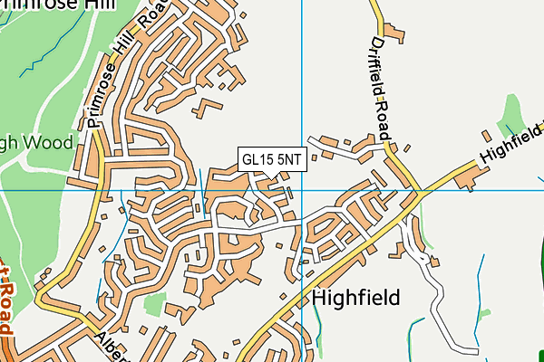 GL15 5NT map - OS VectorMap District (Ordnance Survey)