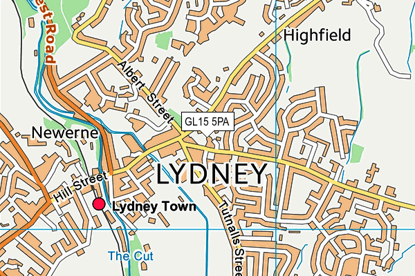 GL15 5PA map - OS VectorMap District (Ordnance Survey)