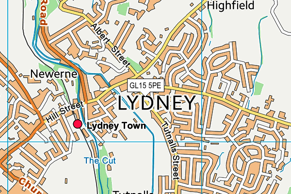 GL15 5PE map - OS VectorMap District (Ordnance Survey)