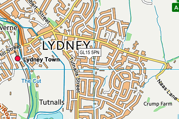 GL15 5PN map - OS VectorMap District (Ordnance Survey)