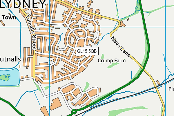 GL15 5QB map - OS VectorMap District (Ordnance Survey)