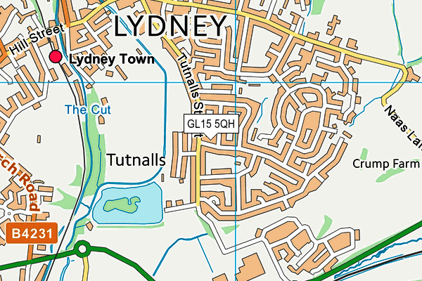 GL15 5QH map - OS VectorMap District (Ordnance Survey)