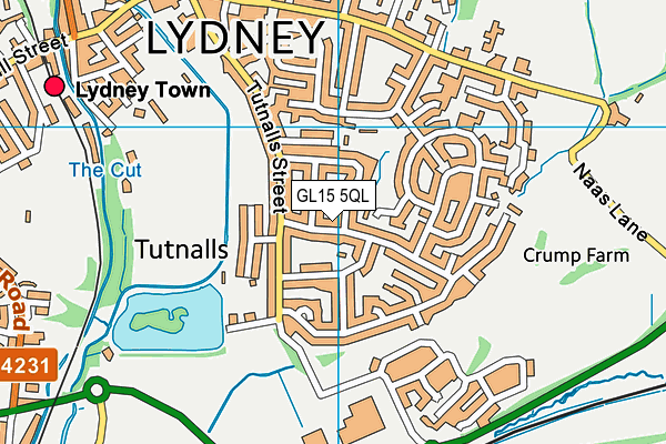 GL15 5QL map - OS VectorMap District (Ordnance Survey)