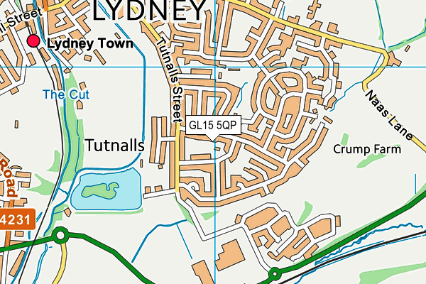 GL15 5QP map - OS VectorMap District (Ordnance Survey)