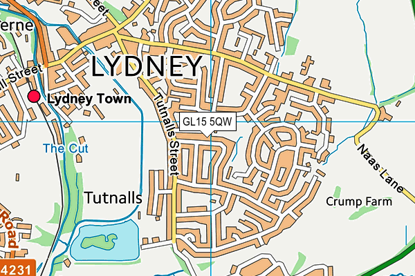 GL15 5QW map - OS VectorMap District (Ordnance Survey)