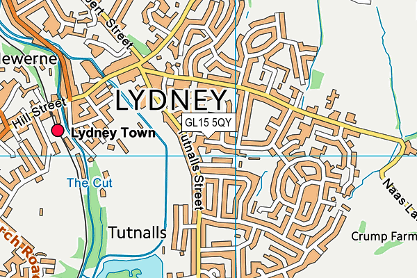 GL15 5QY map - OS VectorMap District (Ordnance Survey)