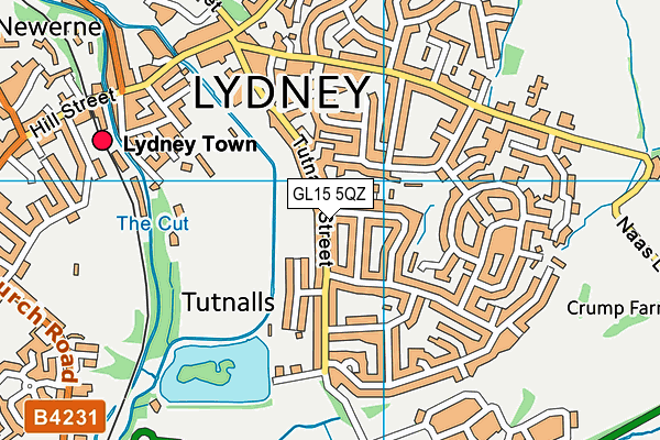 GL15 5QZ map - OS VectorMap District (Ordnance Survey)