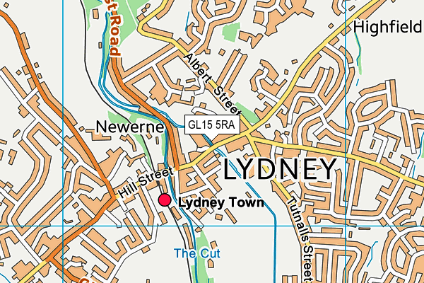 Map of KJT RESIDENTIAL LYDNEY LTD at district scale