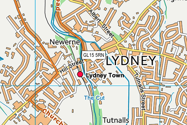 Lydney Rugby Club map (GL15 5RN) - OS VectorMap District (Ordnance Survey)