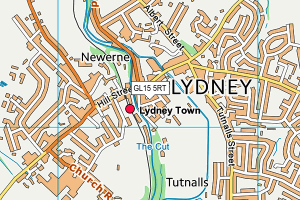 GL15 5RT map - OS VectorMap District (Ordnance Survey)