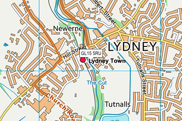 Lydney Recreation Ground map (GL15 5RU) - OS VectorMap District (Ordnance Survey)