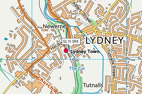 GL15 5RX map - OS VectorMap District (Ordnance Survey)