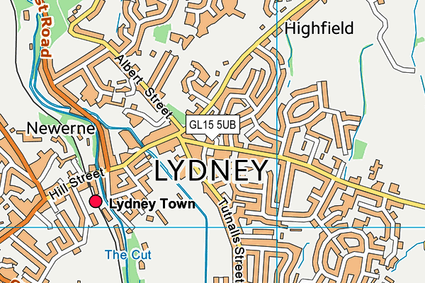 GL15 5UB map - OS VectorMap District (Ordnance Survey)